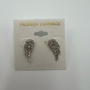 Angel Wings EARRINGS / Crystal Accented. NWT